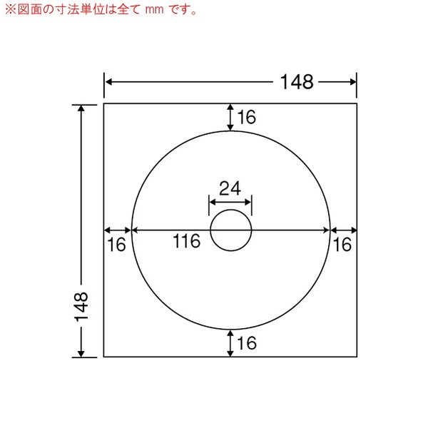 東洋印刷 SCJR-3 ラベル 116mm×116mm 400シート(80シート×5) 【代金引換不可】